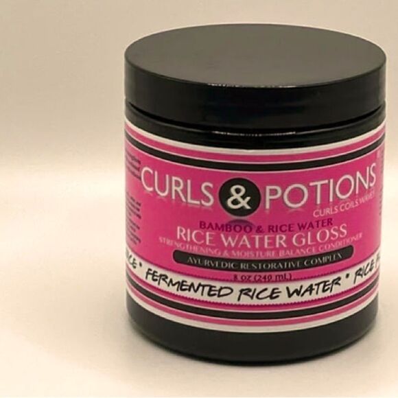 🎉 Curls & Potions BAMBOO & RICE WATER
GLOSS 8OZ.(240ml)💥 - Picture 1 of 4